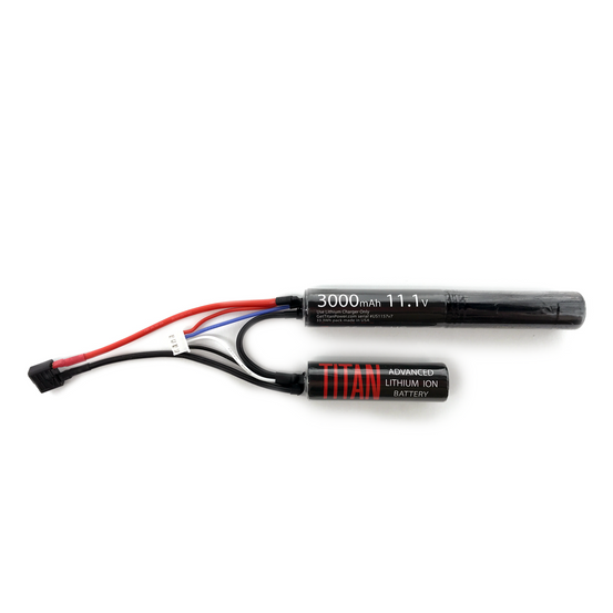Titan Power 11.1v 3000mAh Li-Ion Nunchuck battery - Deans (T-plug) Connector-0