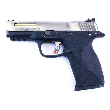 Big Bird E-Force Vented GBB Pistol (Silver|Black) (Gold Barrel)