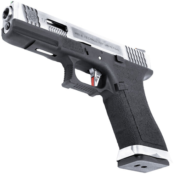 EU7 E-Force GBB Pistol (Silver|Black) (Silver Barrel)