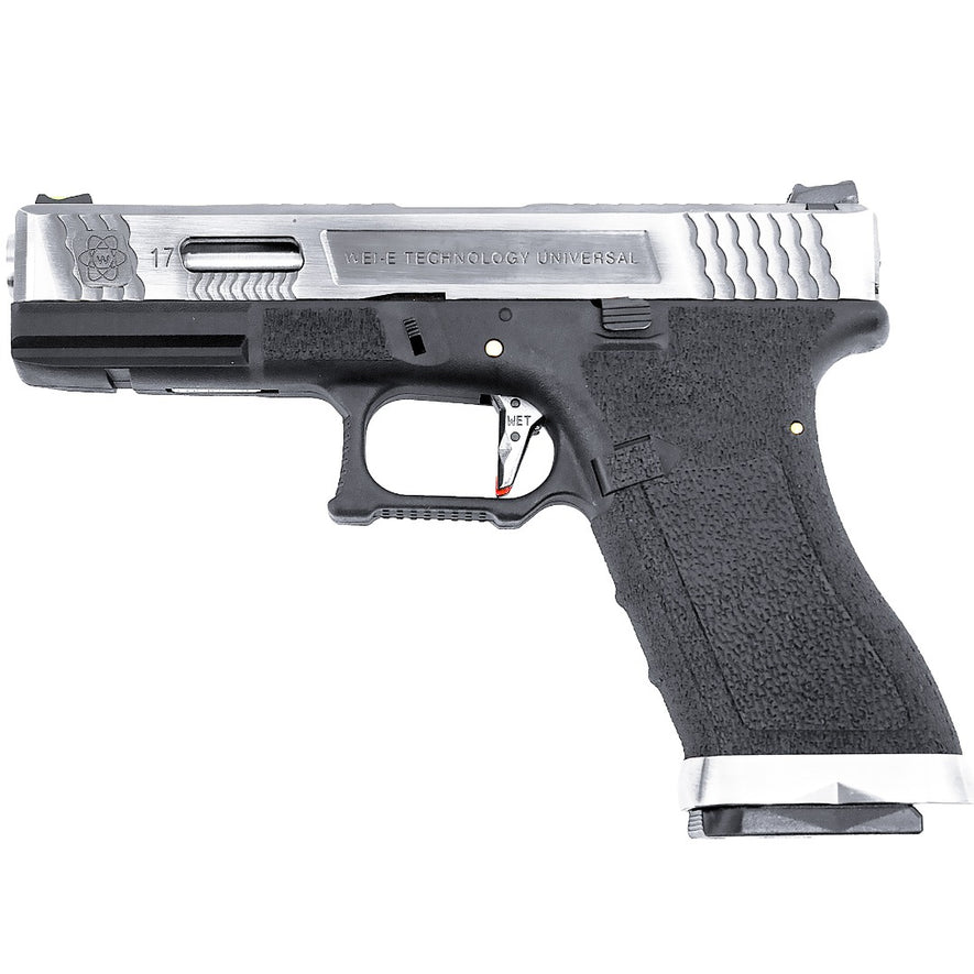 EU7 E-Force GBB Pistol (Silver|Black) (Silver Barrel)