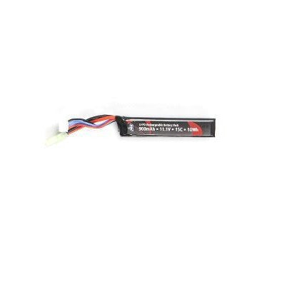 ASG 11.1v 900mAh 15C Stock tube battery-0