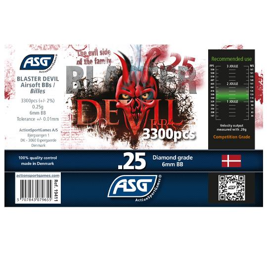 ASG Blaster Devil 0.25g 3300 pcs bottle-0
