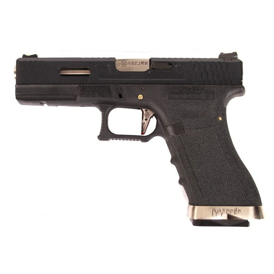 WE EU17 GBB pistol w/ silver barrel