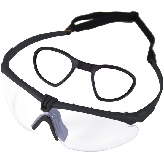 Battle Pro's Protective Eyewear (With Insert) (Clear-Black)