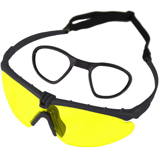 Battle Pro's Protective Eyewear (With Insert) (Yellow-Black)