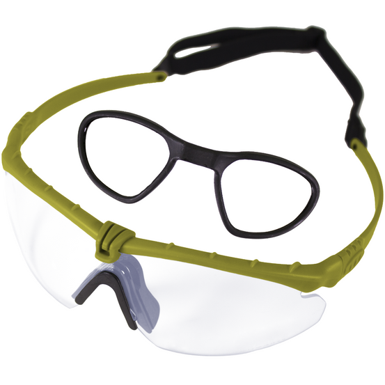 Battle Pro's Protective Eyewear (With Insert) (Clear-Green)
