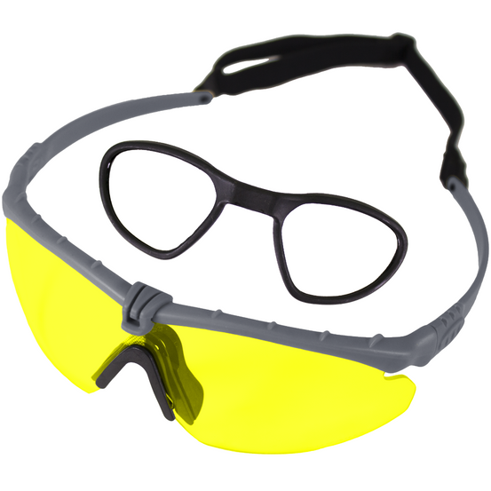 Battle Pro's Protective Eyewear (With Insert) (Yellow-Grey)