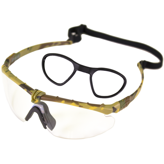 Battle Pro's Protective Eyewear (With Insert) (Clear-Camo)