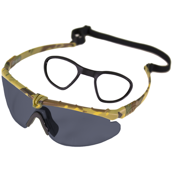 Battle Pro's Protective Eyewear (With Insert) (Smoked-Camo)