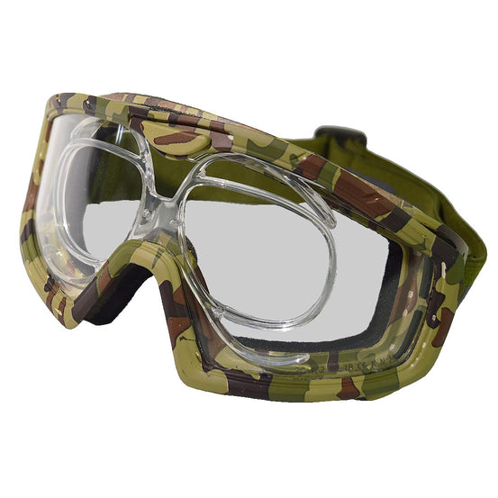 Battle Visor Protective Eyewear (With Insert) (Clear-Camo)