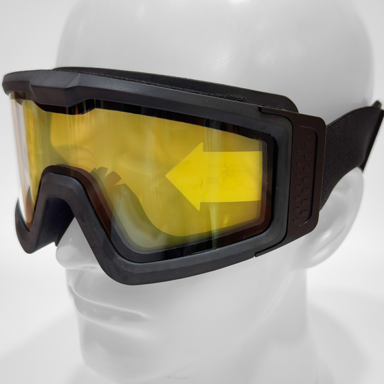 Battle Visor Dual Lens Protective Eyewear (Clear-Black)
