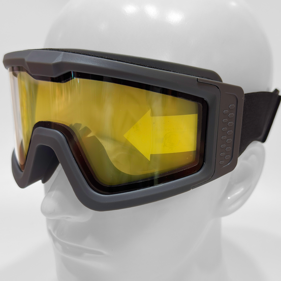 Battle Visor Dual Lens Protective Eyewear (Clear-Grey)