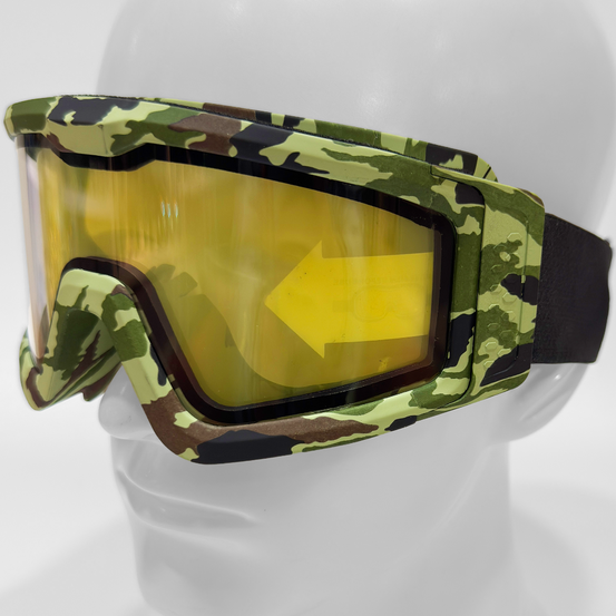 Battle Visor Dual Lens Protective Eyewear (Clear-Camo)