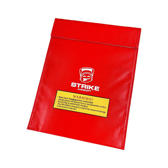 Strike TW Li-po safety charging bag, 300mm x 230mm, for safe charging of airsoft Li-po batteries.
