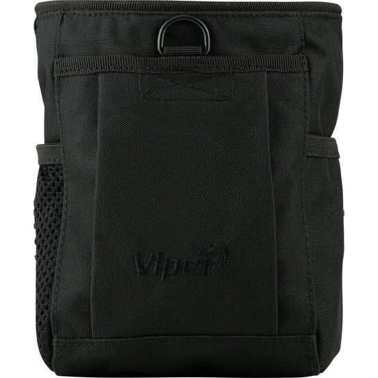 Viper Tactical Elite 600D Cordura dump bag in black with multiple compartments and adjustable straps for tactical use