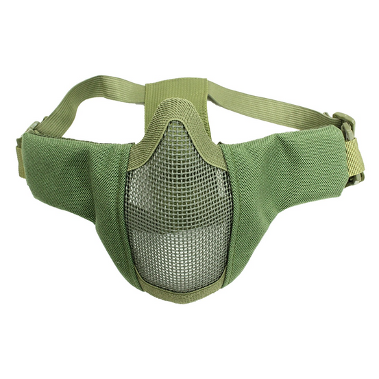 ACM Mesh lower face mask with cheek pad- Green-0