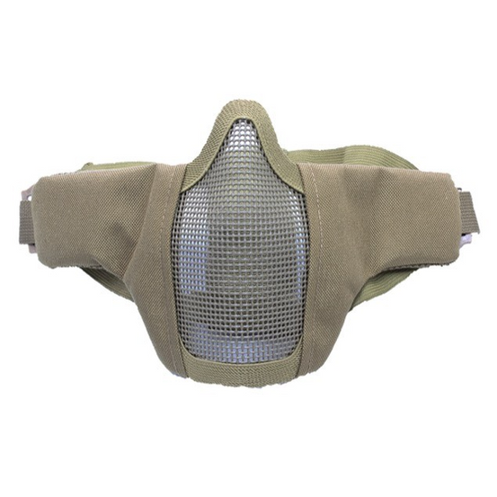 ACM Mesh lower face mask with cheek pad- Tan-0