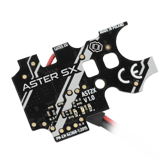 Gate ASTER V2 SX Expert with Quantum Trigger, rear wired, showcasing sleek design and advanced features.