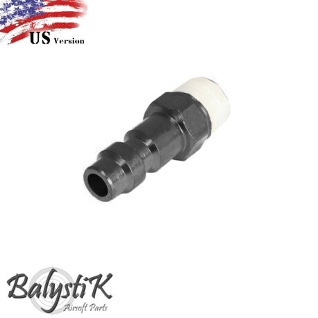 BalystiK 1/8 NPT male thread to US male fitting-0