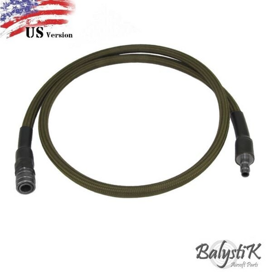 Balystik Deluxe remote line for HPA regulator 36"- Olive Green-0