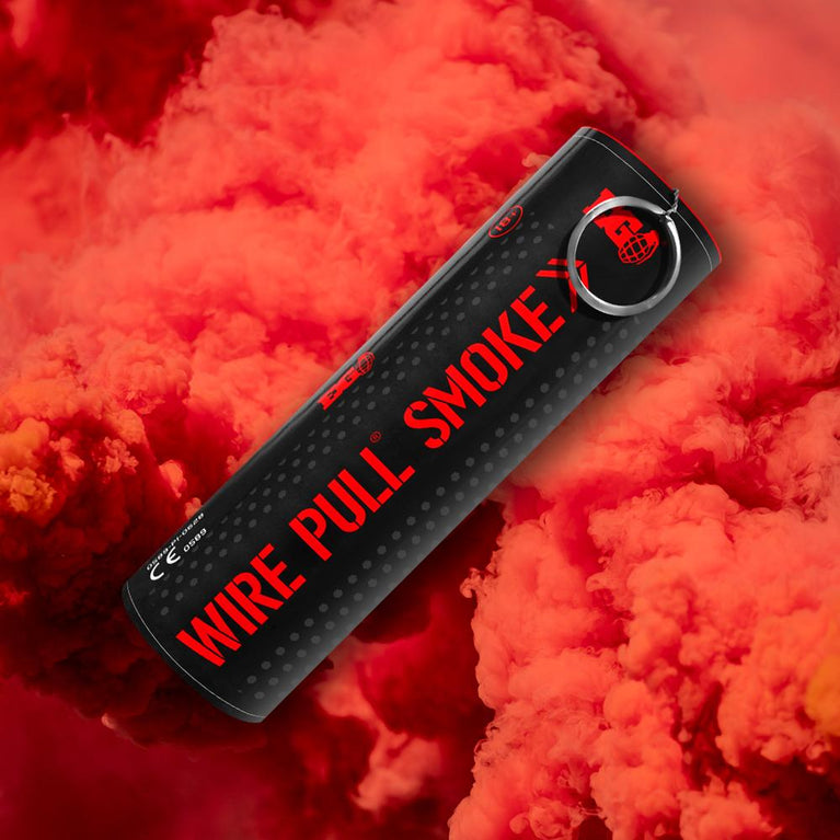 Enola Gaye WP40 Wire Pull Red Smoke grenade-0