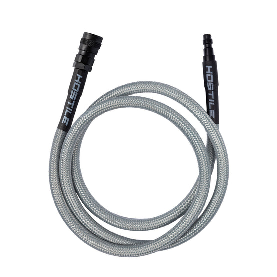 HK Army Hostile AWS Flex 42" remote line hose in grey, featuring a durable design and flexible construction.