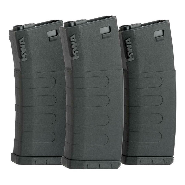 KWA K400 AEG 400 Round High Capacity Magazines - 3 Pack (Black)