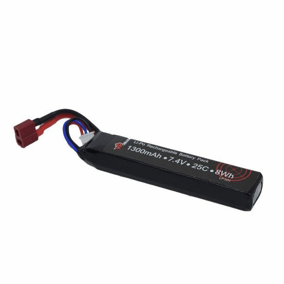 Vapex LP301D 7.4V 1300mAh 25C LiPo Battery- Deans connector-0