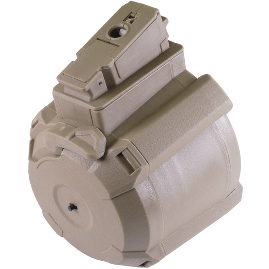 AK LP-Drum Magazine AEG 1200R (Drum|Auto-Button) (Tan)