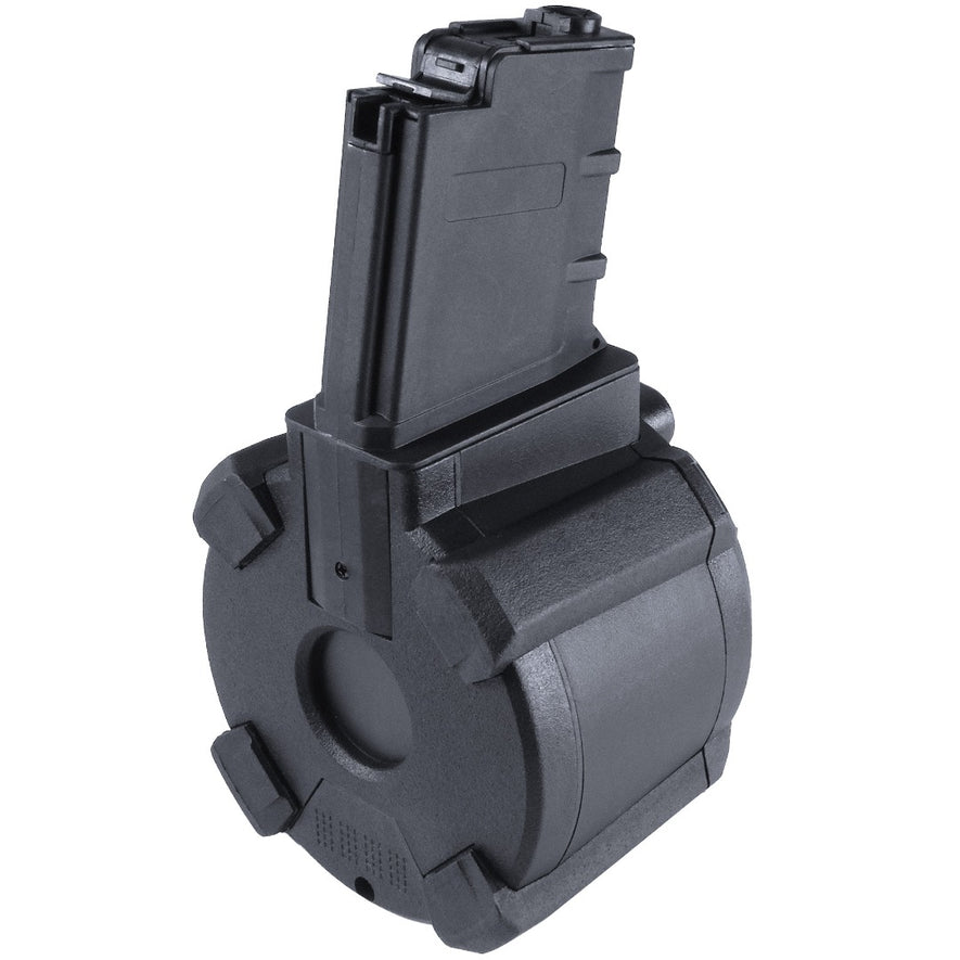 MASADA LP-Drum Magazine (Tokyo Marui) 1200R (Drum|Auto-Button) (Black)