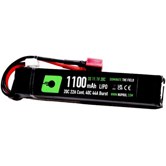 Nuprol NP Power 11.1v 1100mah 20c Lipo battery- Deans-0