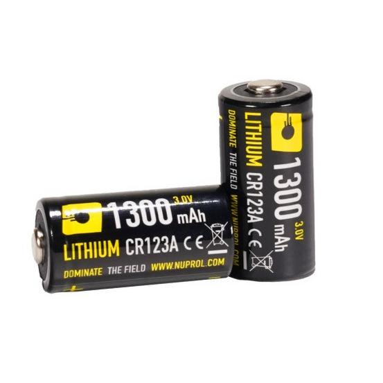Nuprol CR123A 3V Battery- Pack of 2-0