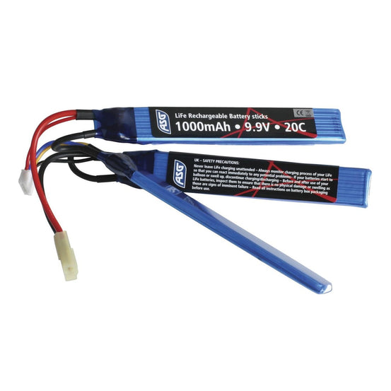 ASG Battery, 9,9v 1000 mAh, LiFe, sticks-0