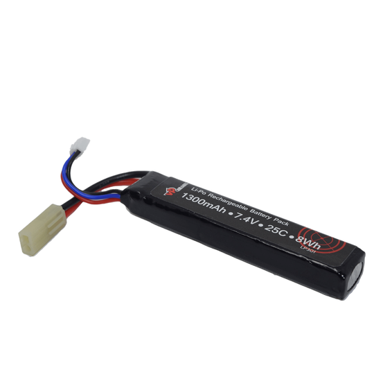 Vapex LP301 7.4V 1300mAh 25C LiPo Battery- Mini Tamiya connector-0