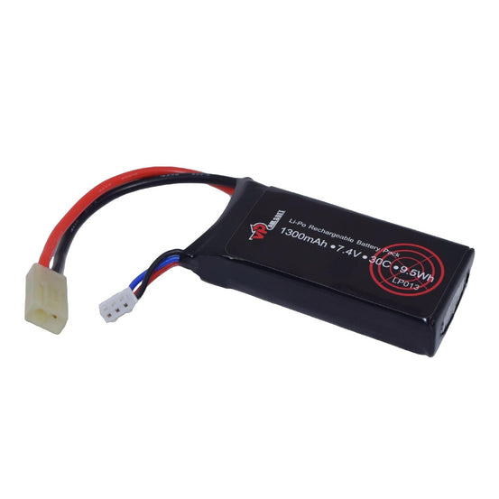 Vapex LP013 Airsoft 7.4V 1300mAh 30C LiPo battery with case-0