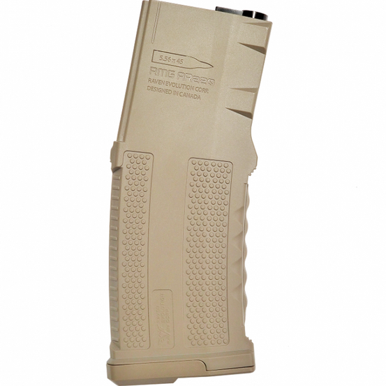 Raven Evolution RMG AR220 extra capacity silent midcap magazine - Dark Earth