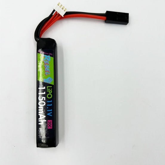 Rebel Battery - 1150mAh Lipo 11.1V 20C Stick - Mini Tamiya