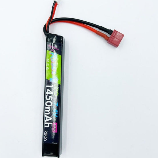 Rebel Battery - 1450mAh Lipo 7.4V 30C Stick - Deans