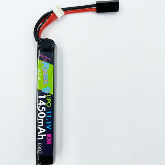 Rebel Battery - 1450mAh Lipo 11.1V 30C Stick - Mini Tamiya