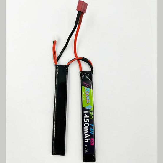 Rebel Battery - 1450mAh Lipo 7.4V 30C Nunchuck - Deans