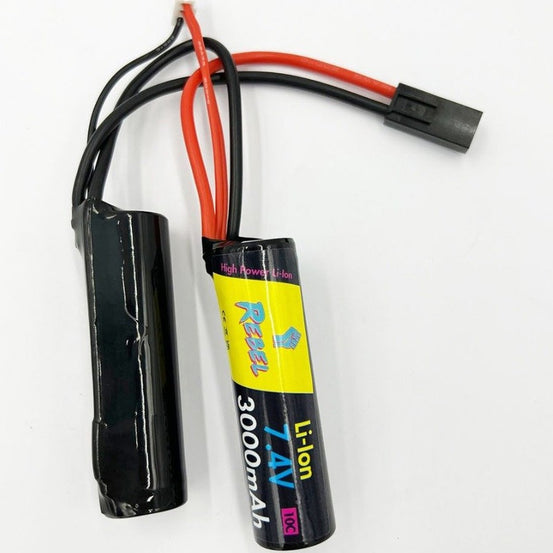 Rebel Battery - 3000mAh Li-Ion 7.4V 10C Nunchuck - Mini Tamiya