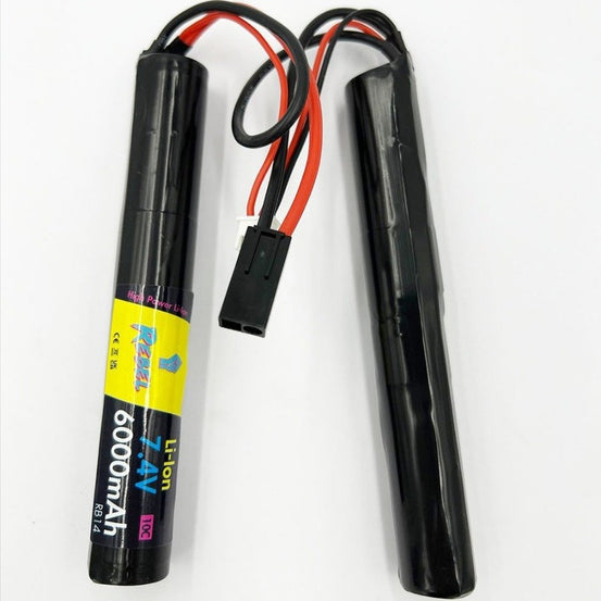 Rebel Battery - 6000mAh Li-Ion 7.4V 10C Nunchuck - Mini Tamiya