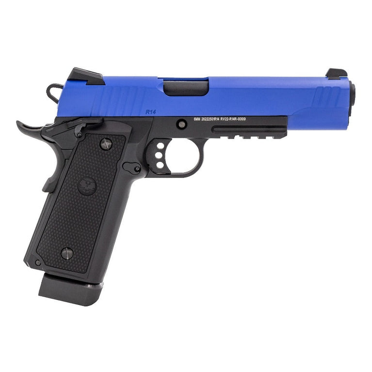 R14-R GBB Pistol (Dual Tone) (Blue|Black)