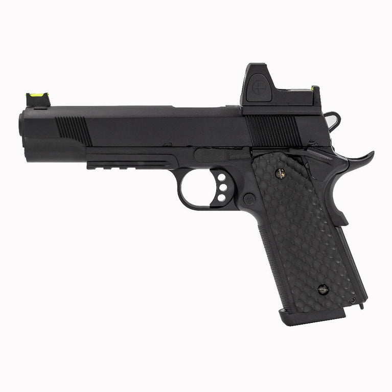 1911/MEU-R + RDS GBB Pistol (Black)