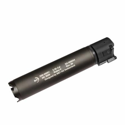 ASG B&T Rotex V Barrel Extension (Mock Suppressor) - 197mm - Grey-0