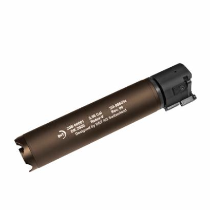 ASG B&T Rotex V Barrel Extension (Mock Suppressor) - 197mm - Bronze/Mud-0