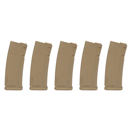 Specna Arms S-Mag 380rd Hi-Cap M4 magazine-Tan (Pack of 5)-0