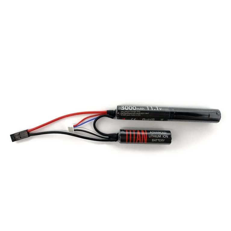Titan Power 11.1v 3000mAh Li-Ion Nunchuck battery - Mini Tamiya Connector-0
