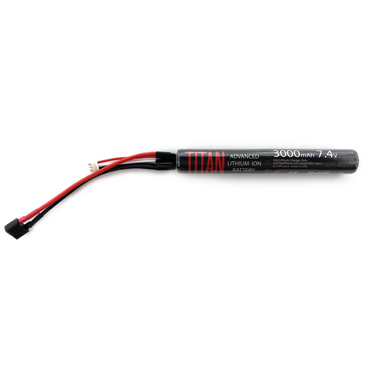 Titan Power 7.4v 3000mAh Li-Ion Stick battery- Deans (T-Plug) connector-0