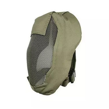 Ultimate Tactical Ventus Steel Face mask- Olive Green-0